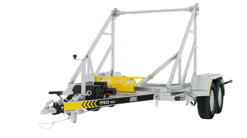 Přívěs na kabelové bubny a cívky