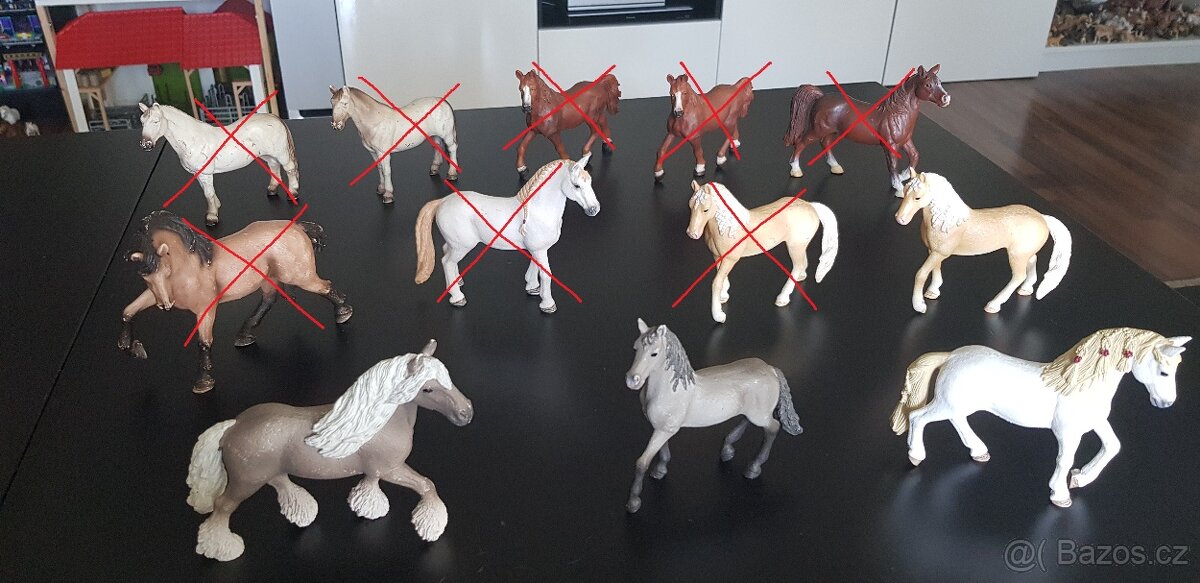 Schleich koně koníci Ryzák. Lusitano, Achal, různé