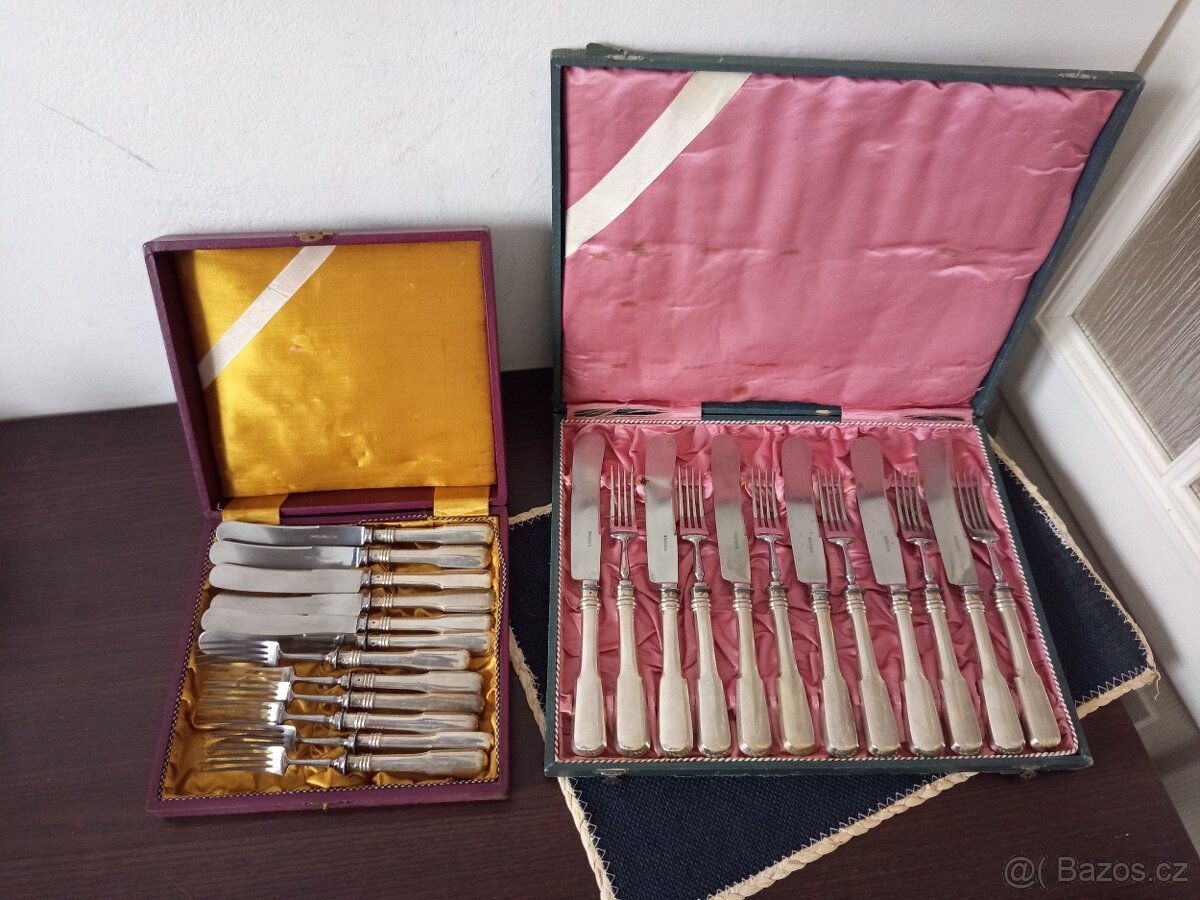 STAROZITNE STRIBRNE PRIBORY RAKOUSKO-UHERSKO