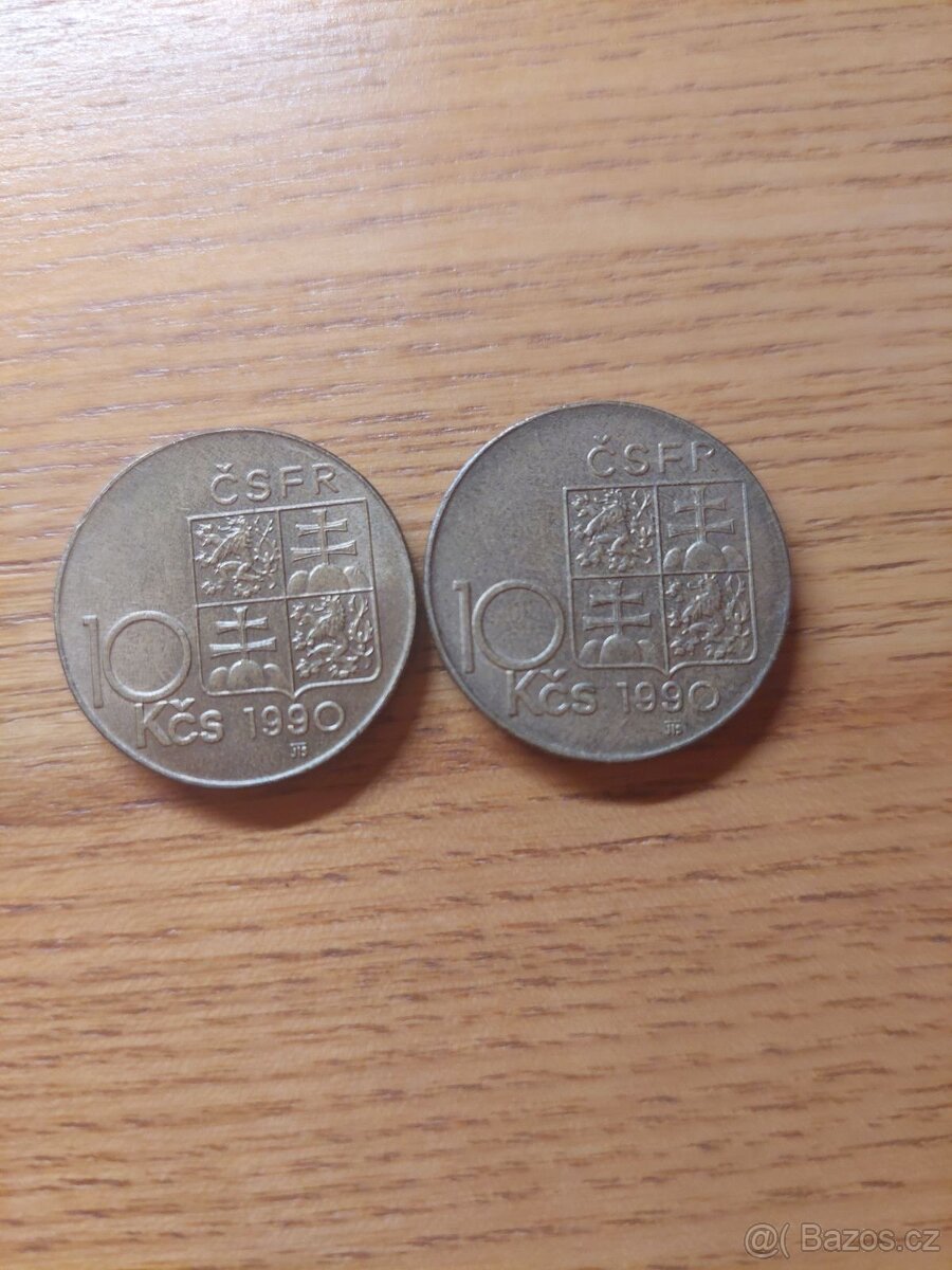 Mince 10 Kčs ČSFR
