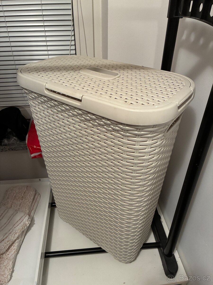 Koš Curver plastový bíly ratan 40l