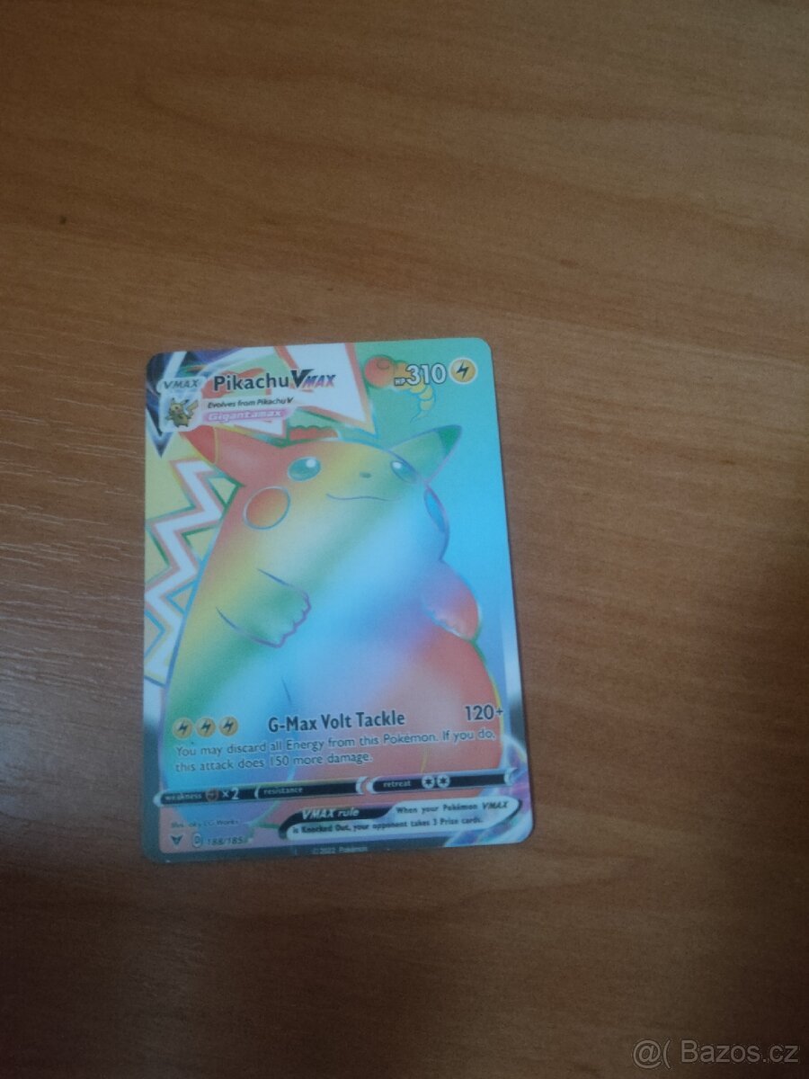 Prodám Pokémon kartu Pikachu Vmax