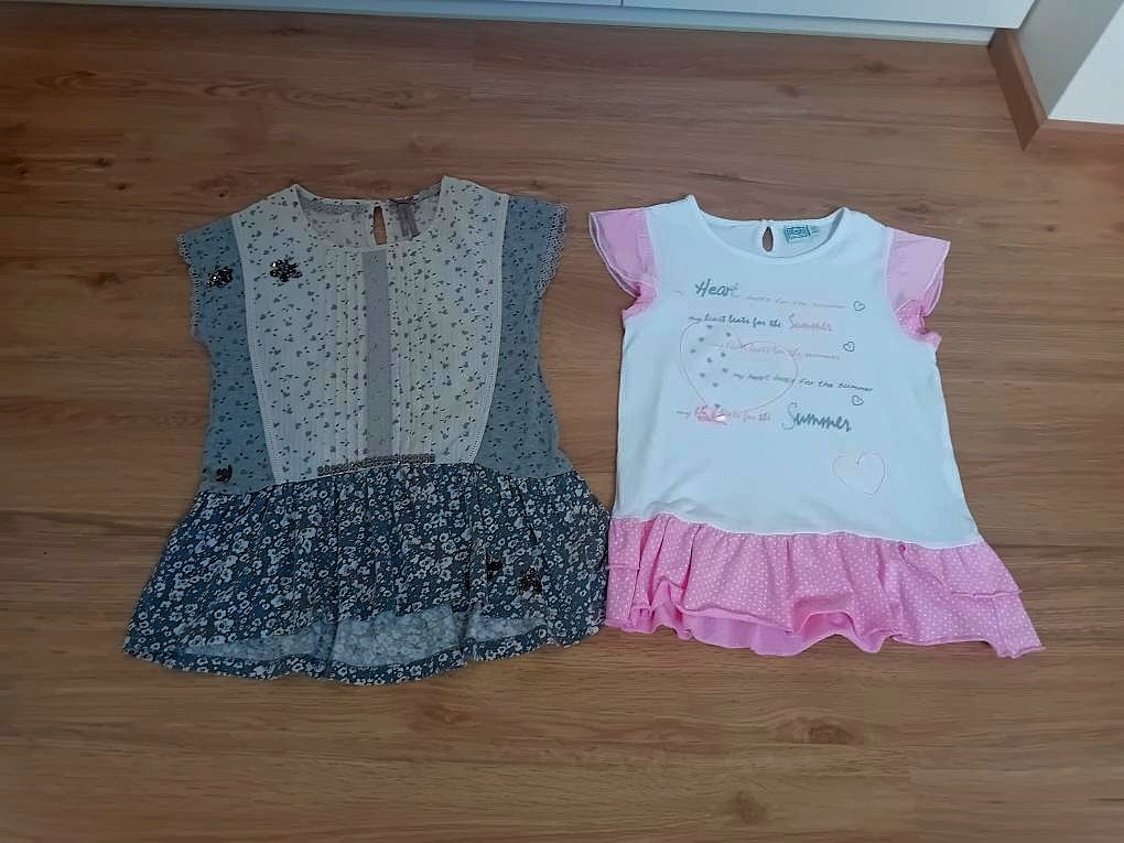 Dívčí halenka – tunika NEXT a BOB Der Bär vel. 128