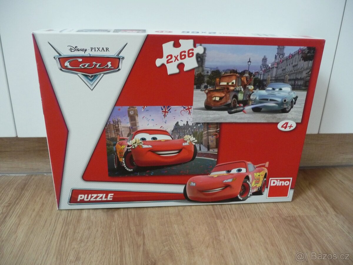 Clementoni Puzzle Cars 2x66 dílků – 2 obrázky