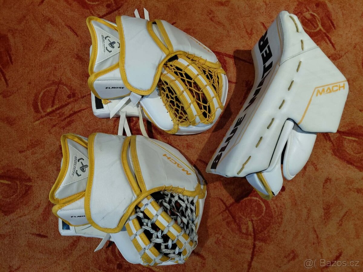 Brankářské rukavice Bauer Sup Mach, 2x lapačka, 1x vyrážečka