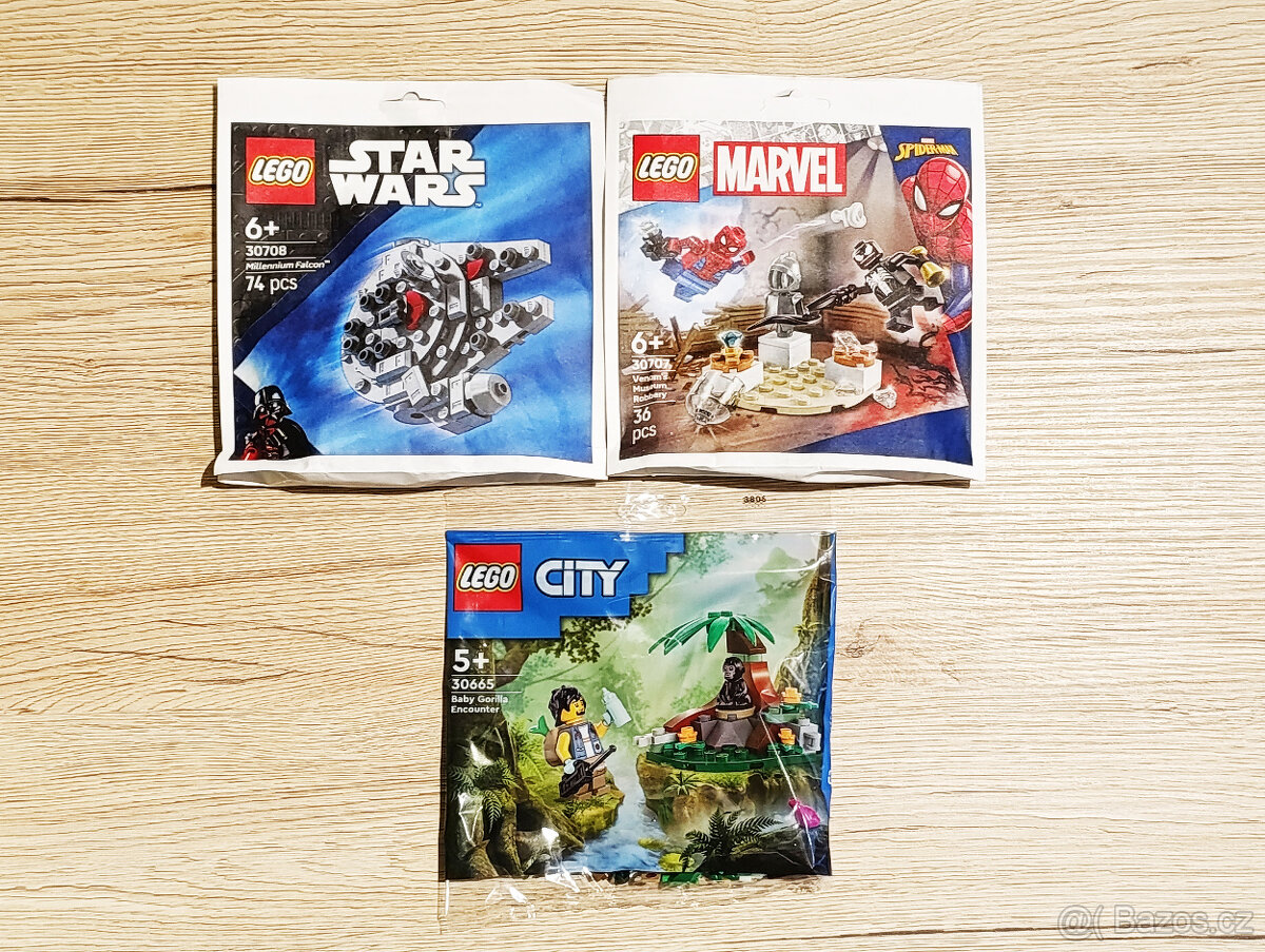 LEGO polybags 30708, 30707 a 30665