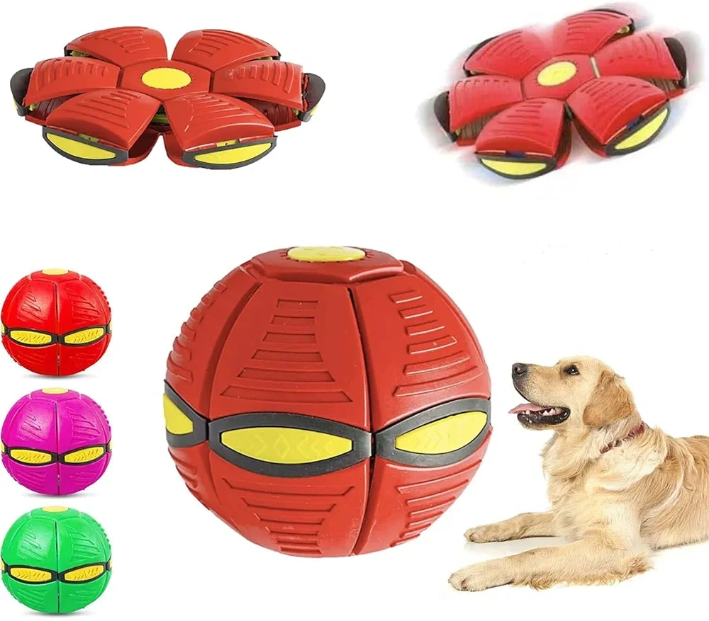 Červená, Hračka frisbee pro psy-Nová