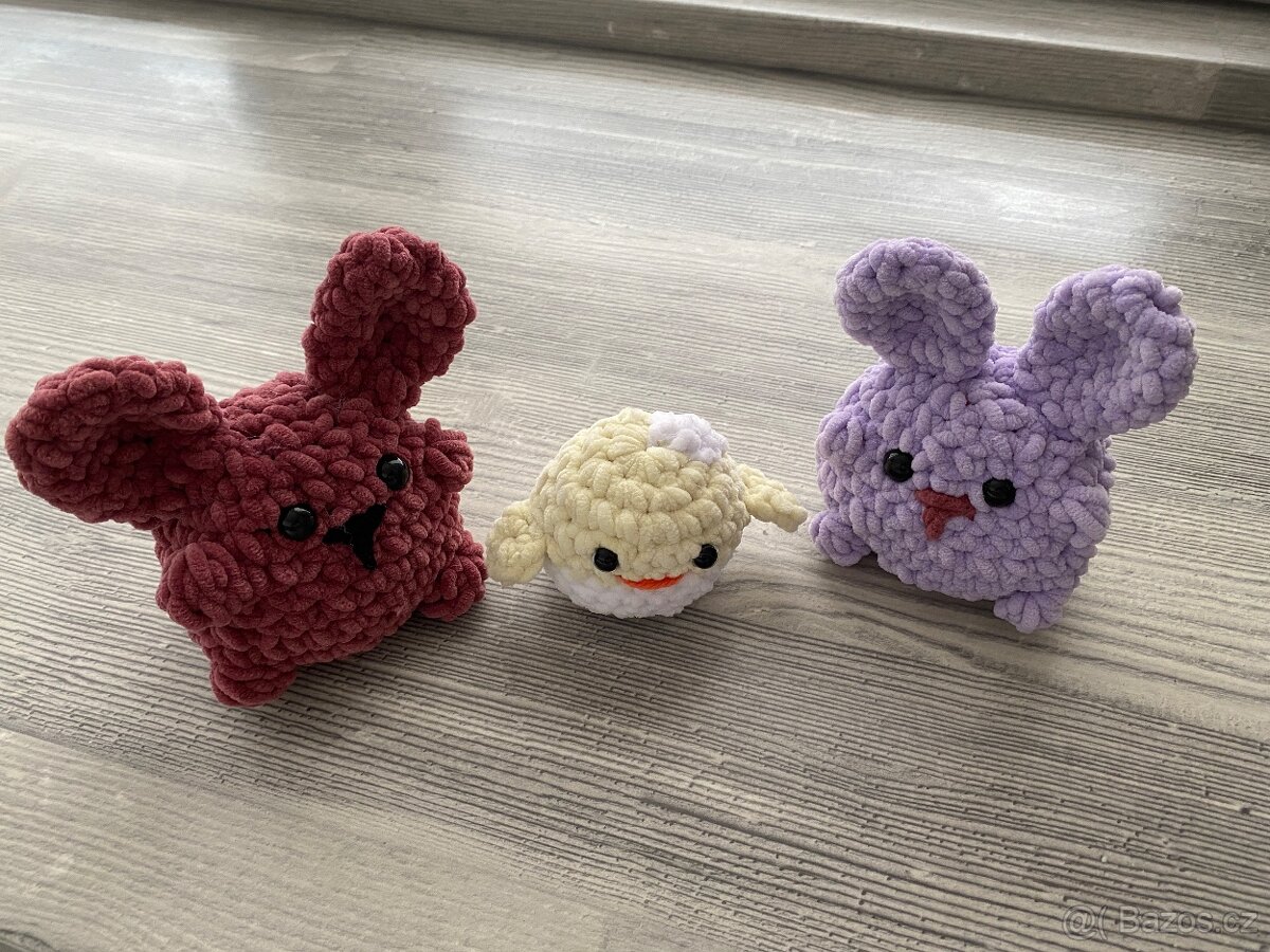 Háčkovaná zvířátka od dcerky