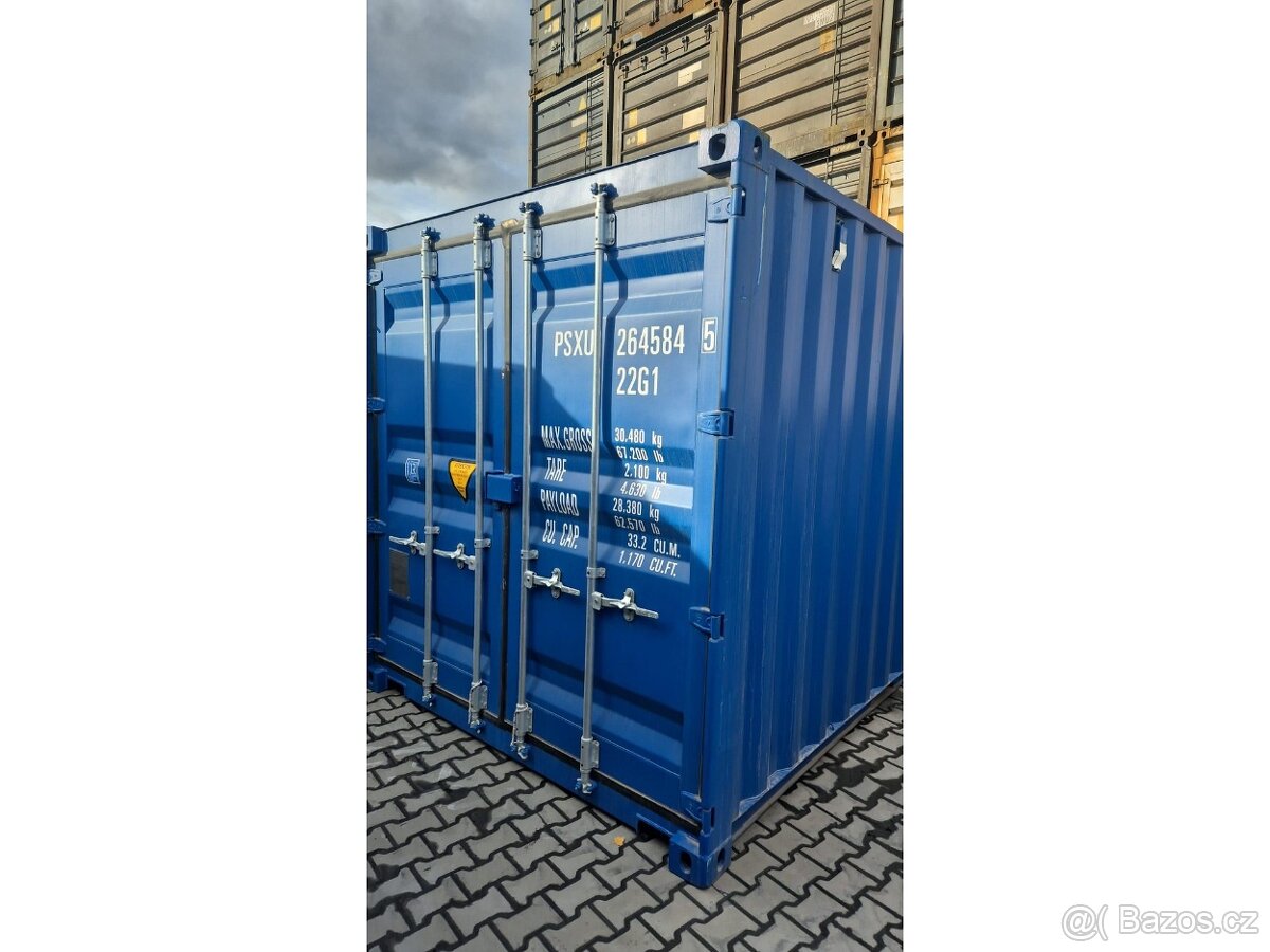 Lodní kontejner 20'DC po jedné cestě - modrý