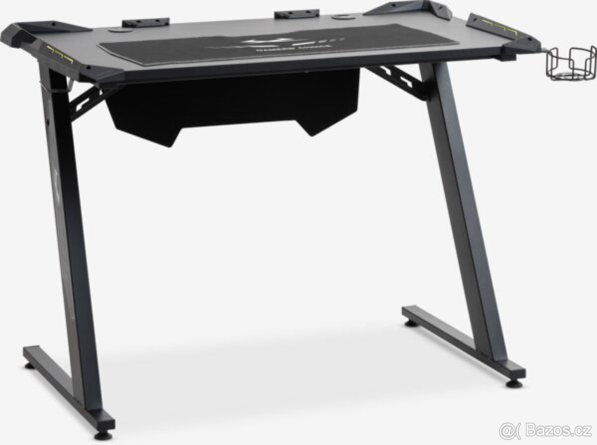 Podsvícený herní stůl Lindholm k PC Záruka