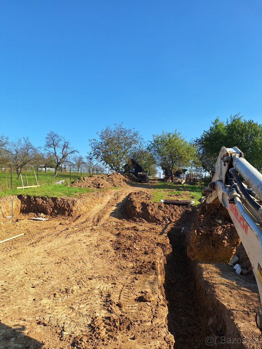 zemní, výkopové práce, přeprava kontejner MAN