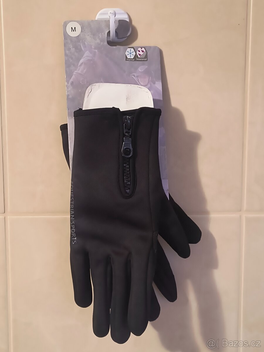 Zimní jezdecké rukavice QHP Vienna