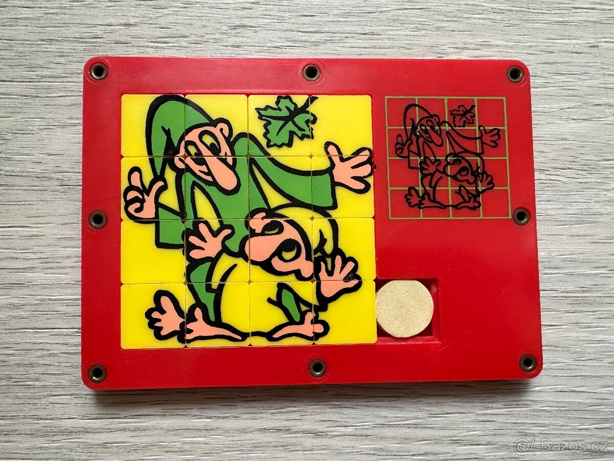 Retro skládačka Křemílek a Vochomůrka