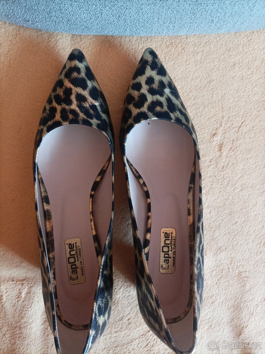 Luxusní leopardi lodičky 40