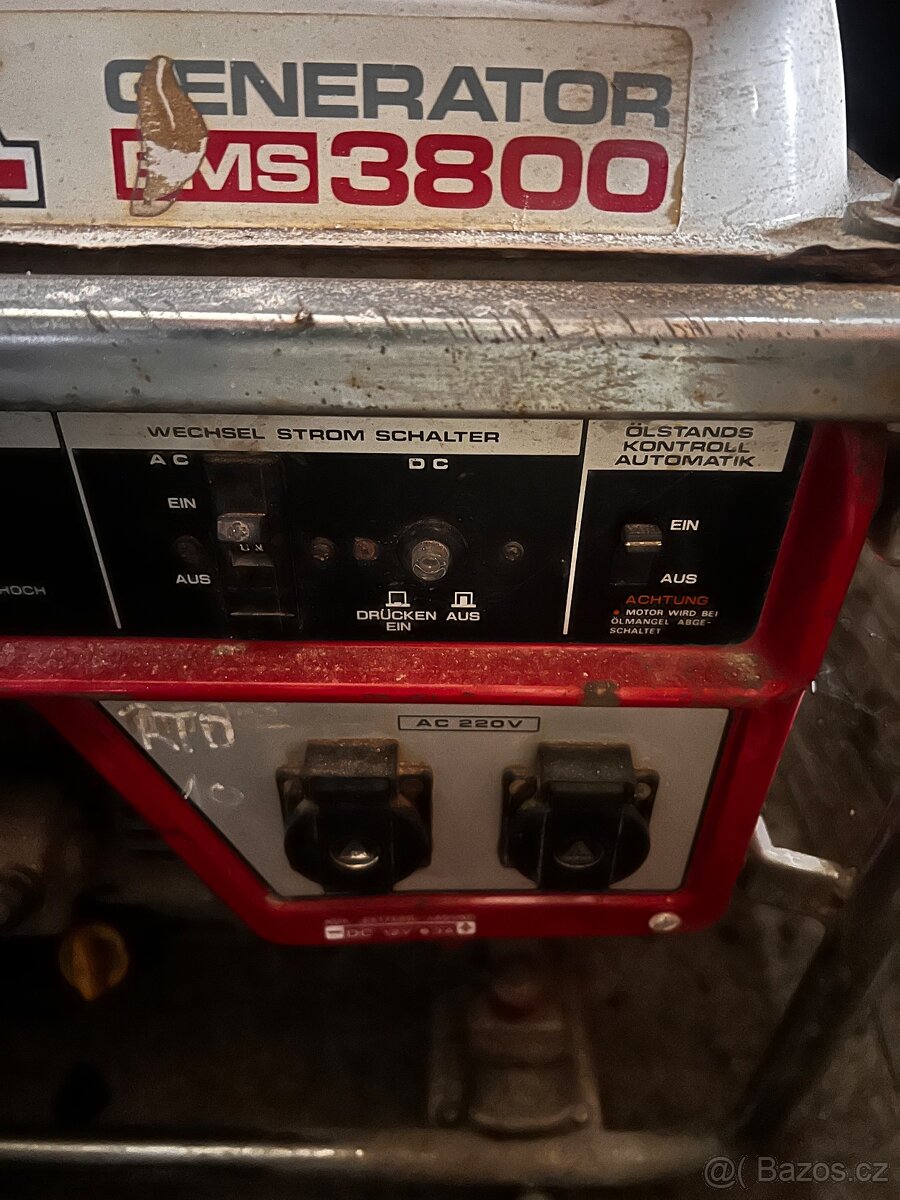 Honda generator 3800 na kolečkách 3.8 kW