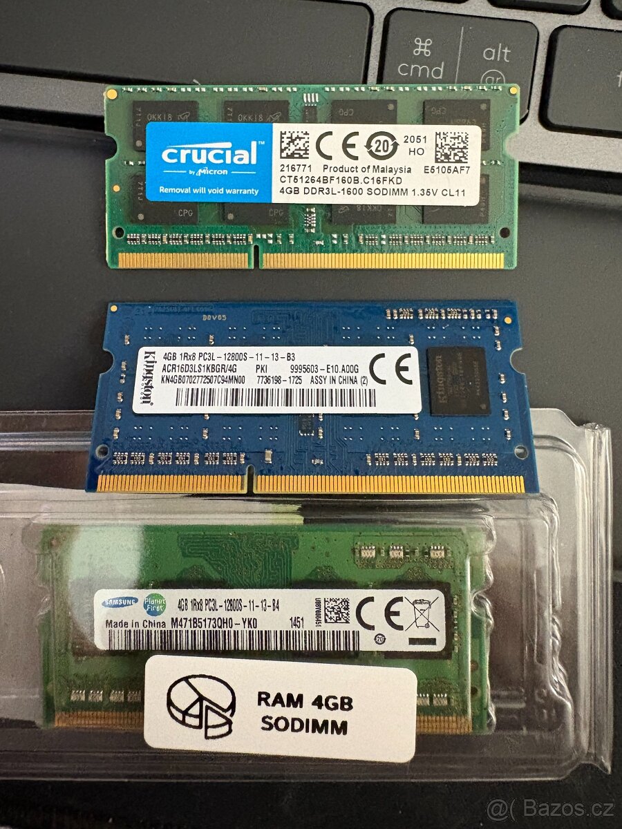 4GB RAM DDR3L SO-DIMM (3x)