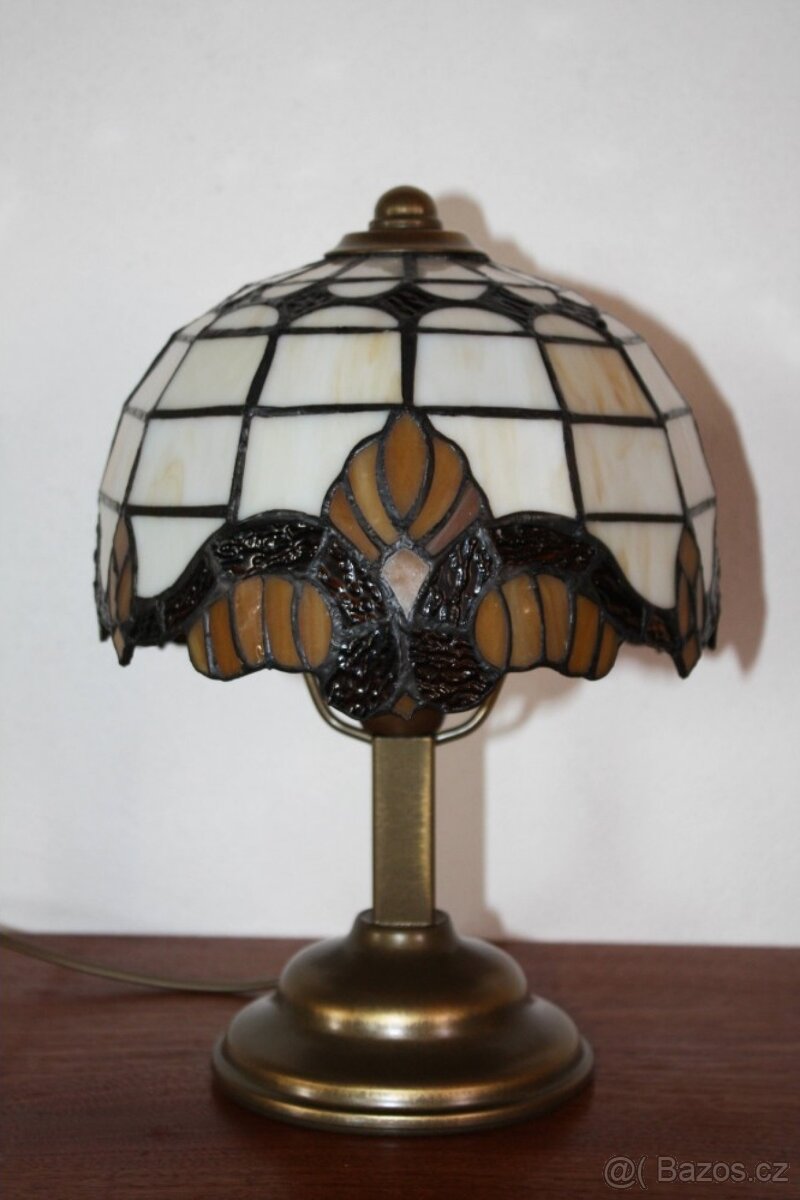 Stolní vitrážová lampička Tiffany-nová