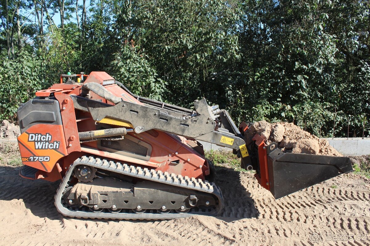 Zemní práce mininakladačem Ditch Witch - Žatec