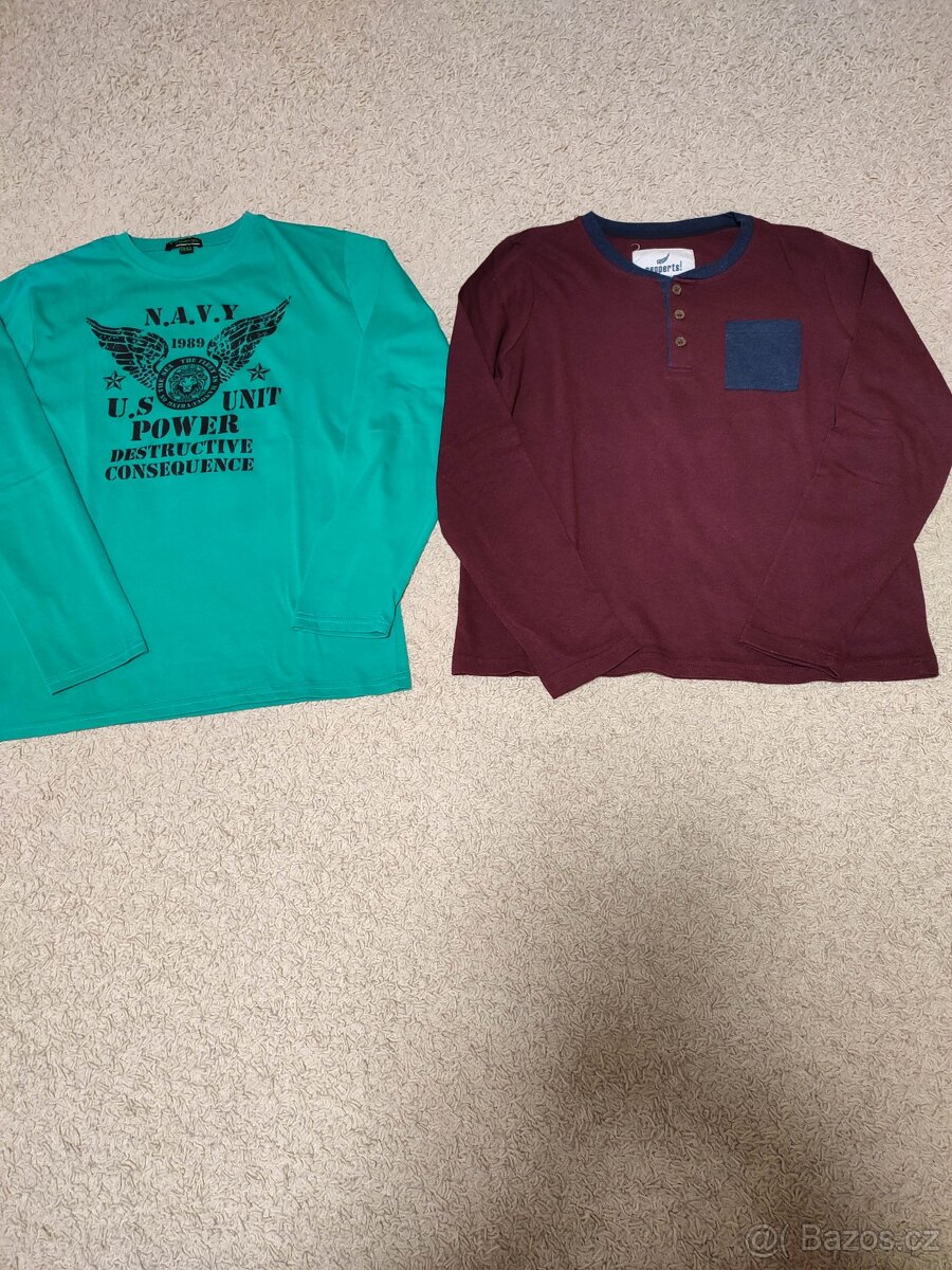 Tričko dlouhý rukáv 158-164