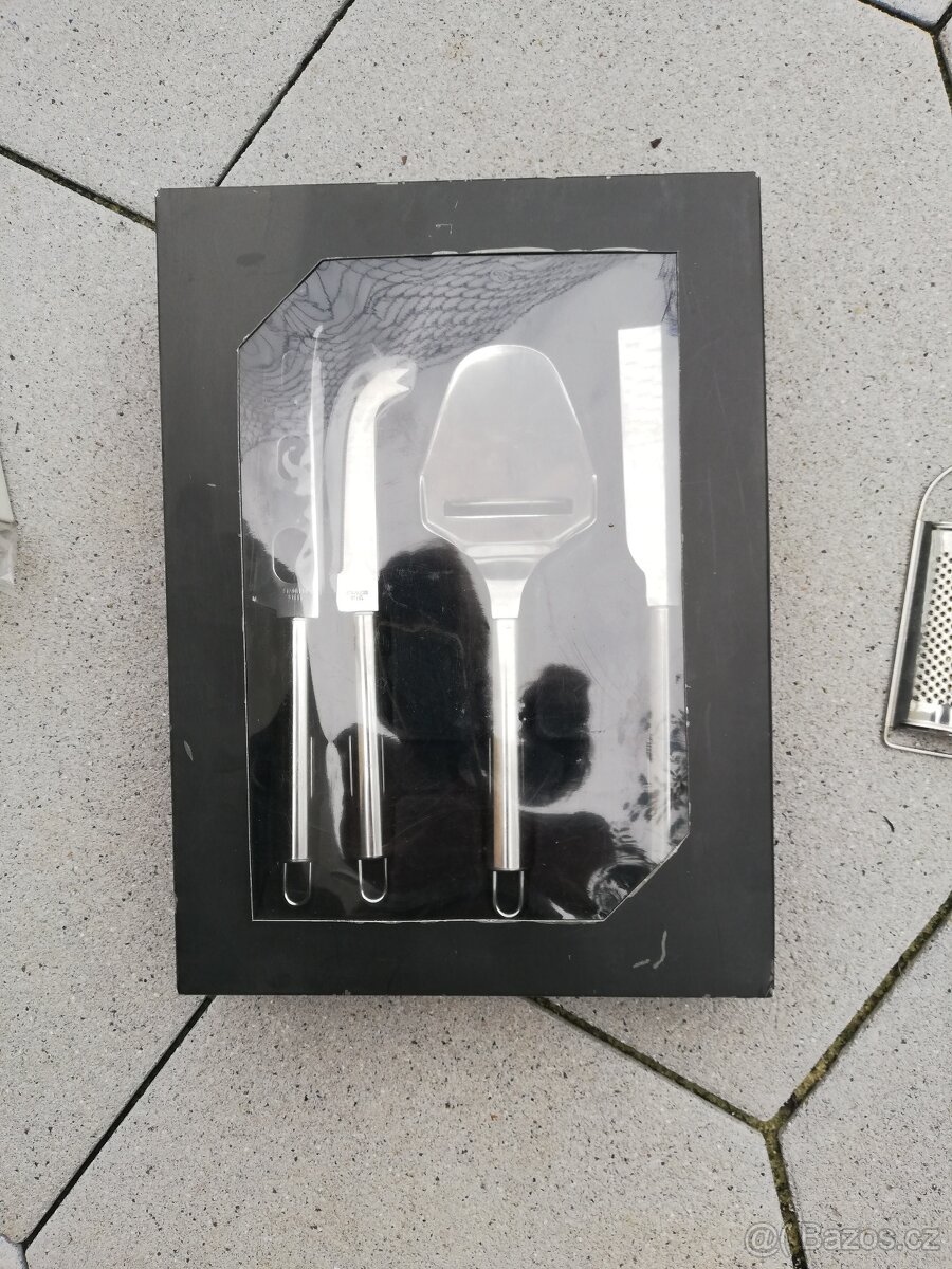 Sada na servírování sýra - stainless steel