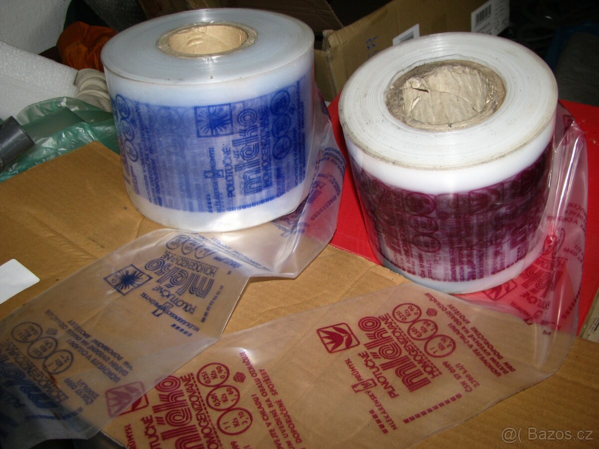 RETRO SÁČKY MLÉKO- ETIKETY