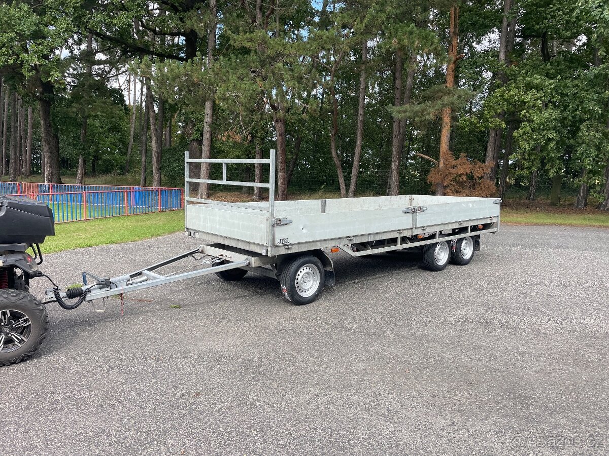 Bržděný přívěs HAPERT s točnou, 180x500cm, 3500 kg