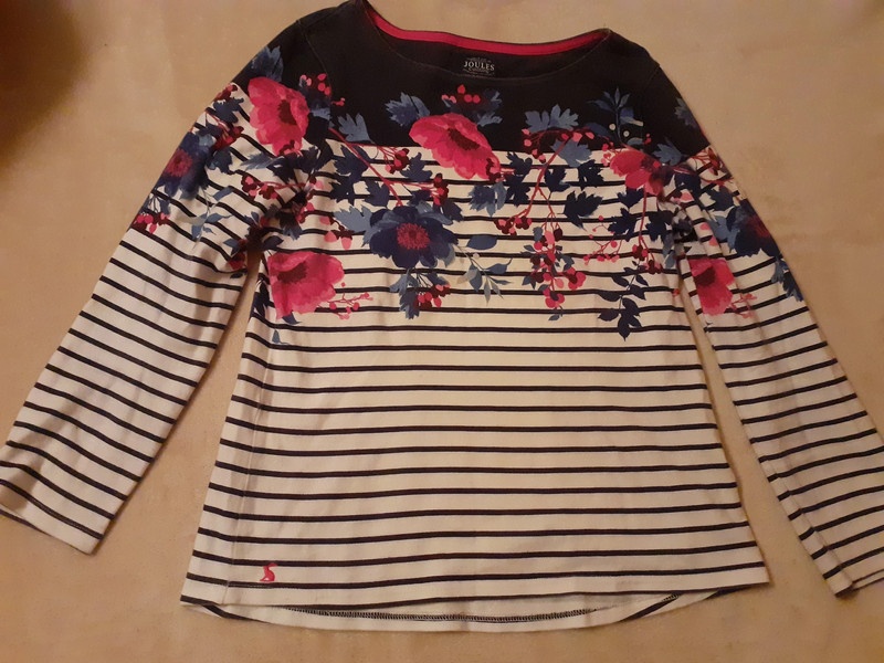 Bavlněné triko s dlouhým rukávem Joules, L