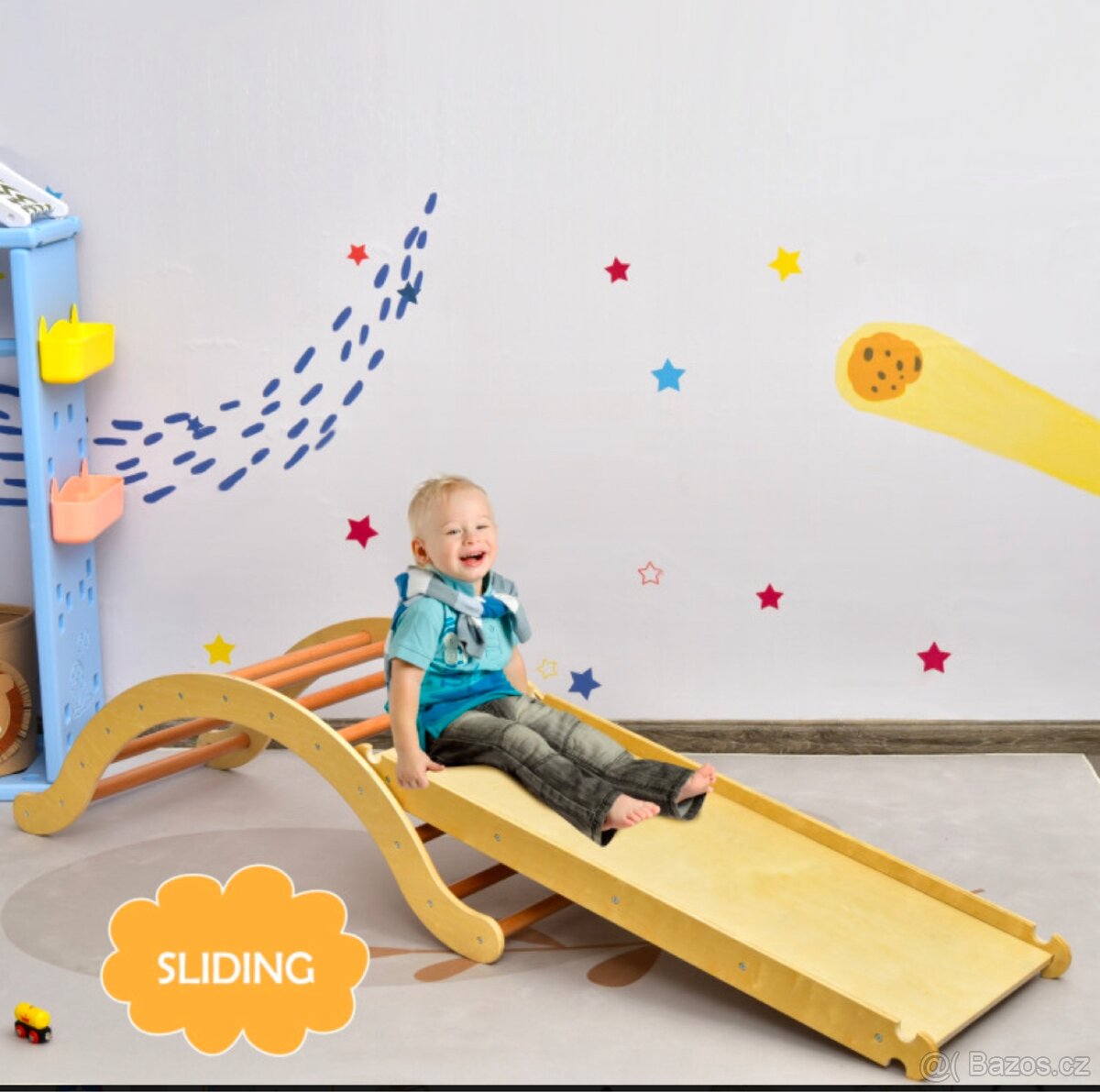 Multifunkční lezecká deska/houpacka - NOVÁ