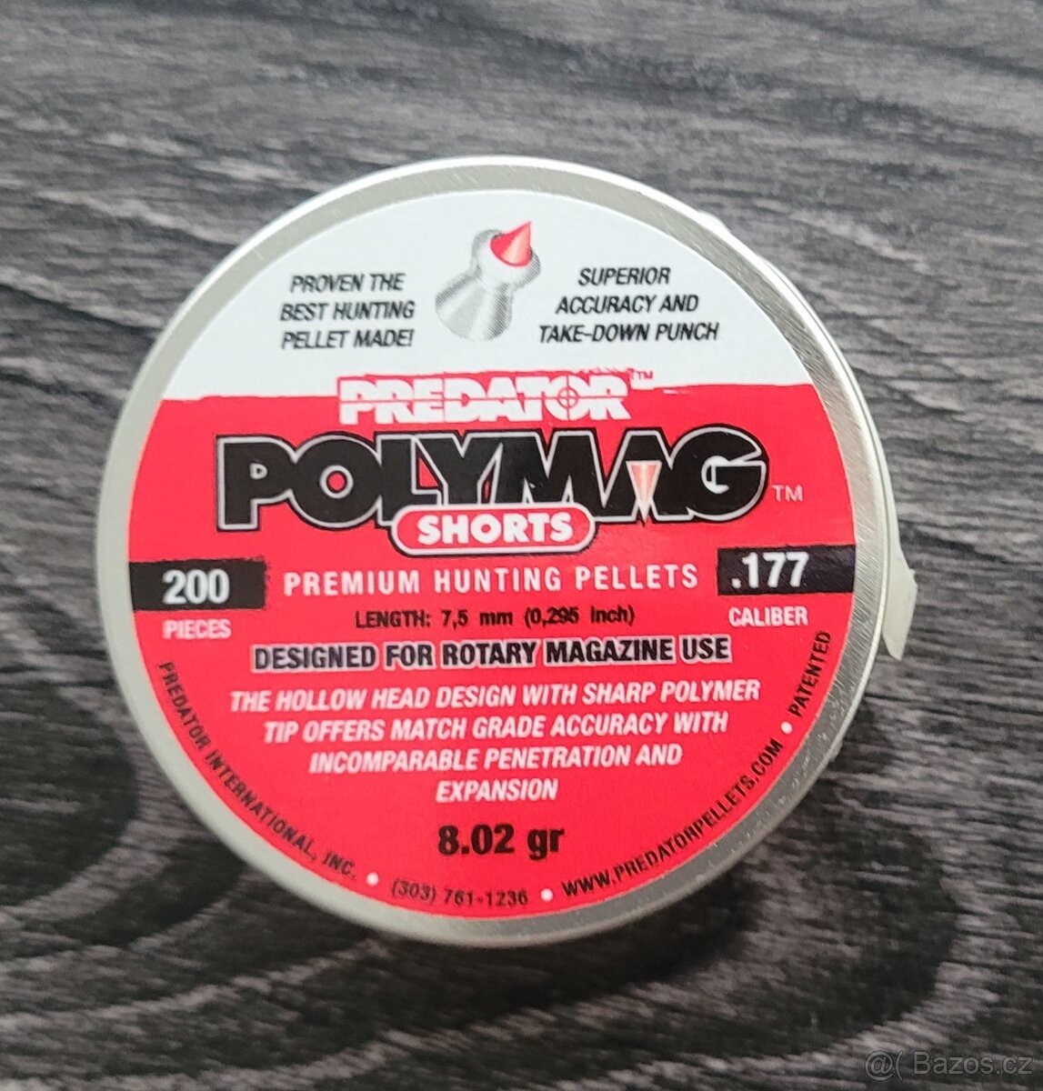 Diabolo JSB Predator PolyMag Shorts 200ks cal.4,5mm