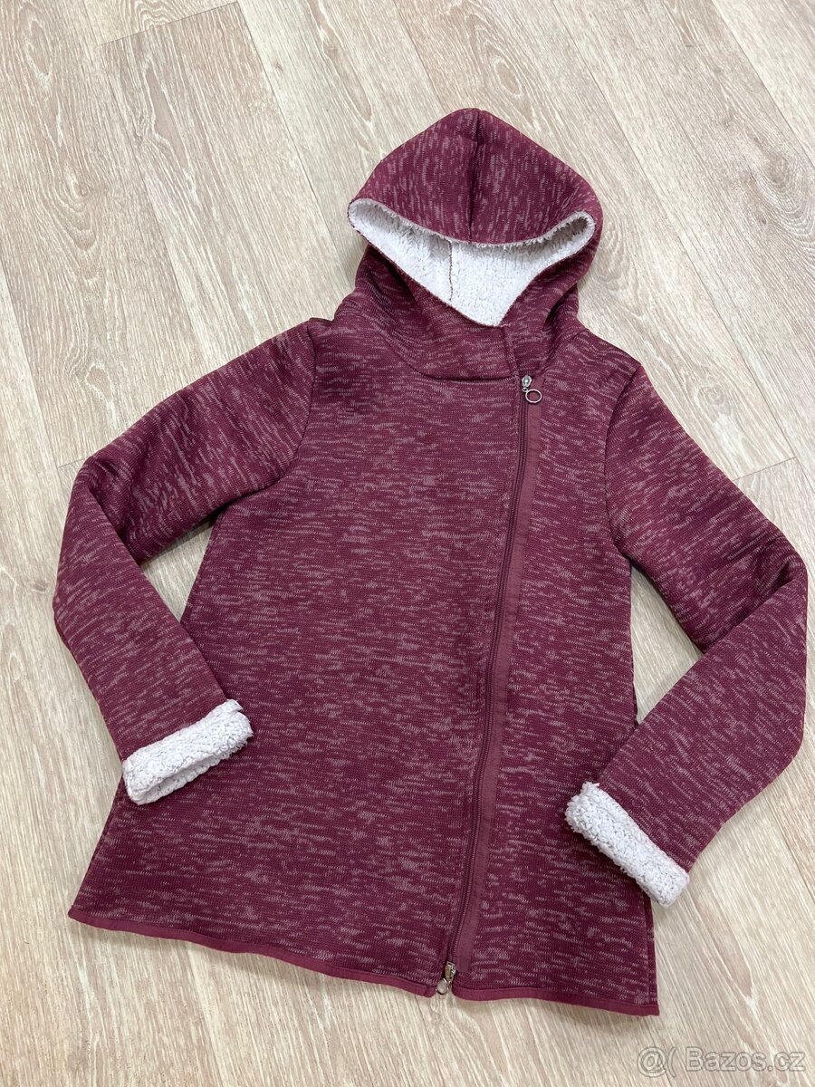 Fialová jarní teplá bunda/kabát 36 Janina