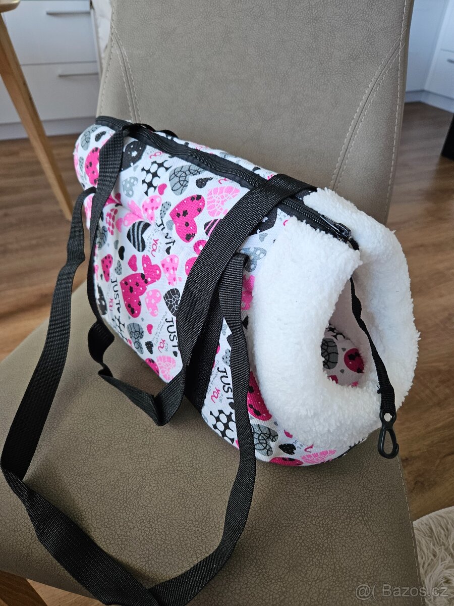 Nová teplá taška na menšího pejska nebo štěně