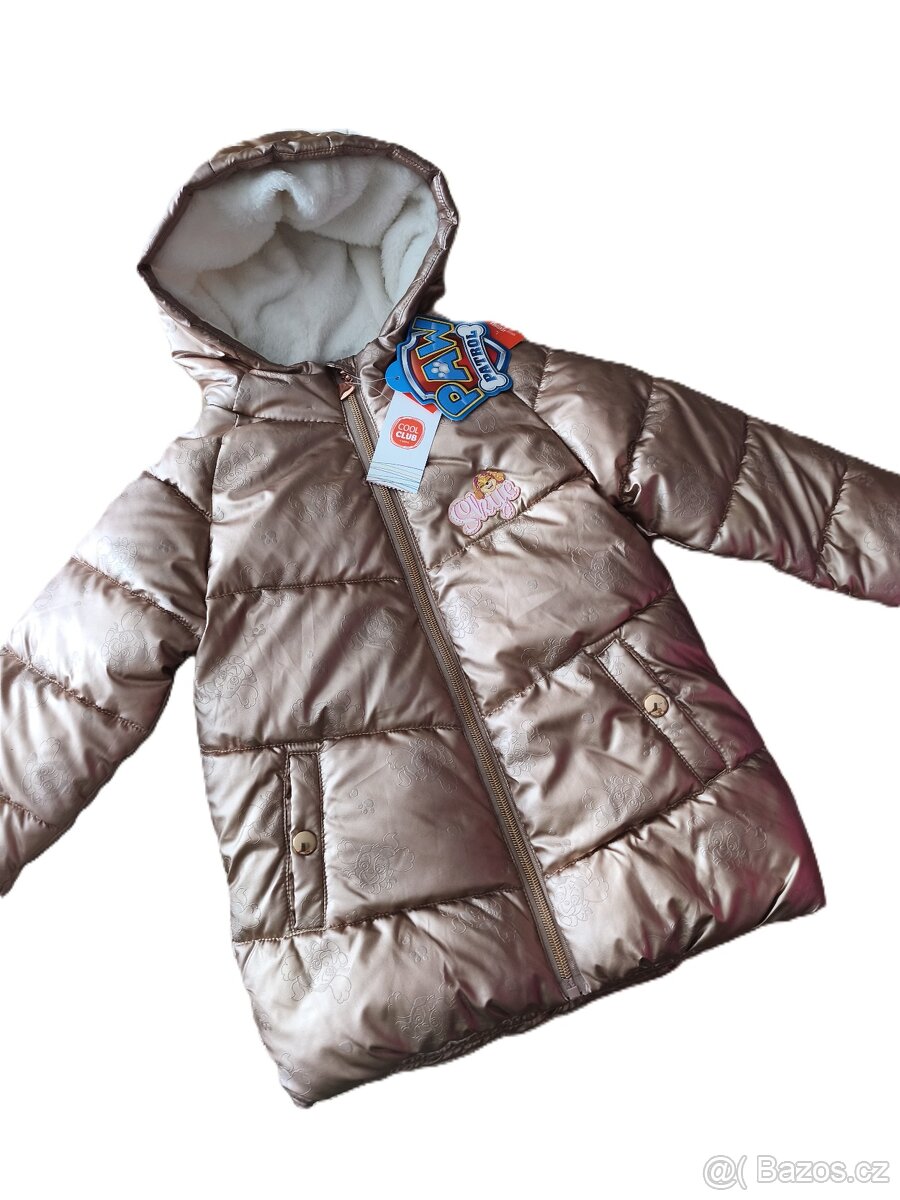 Dívčí zimní bunda-nová-vel.104