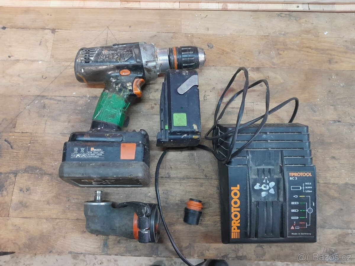 aku vrtačka Protool PDC + nabíječka BC3