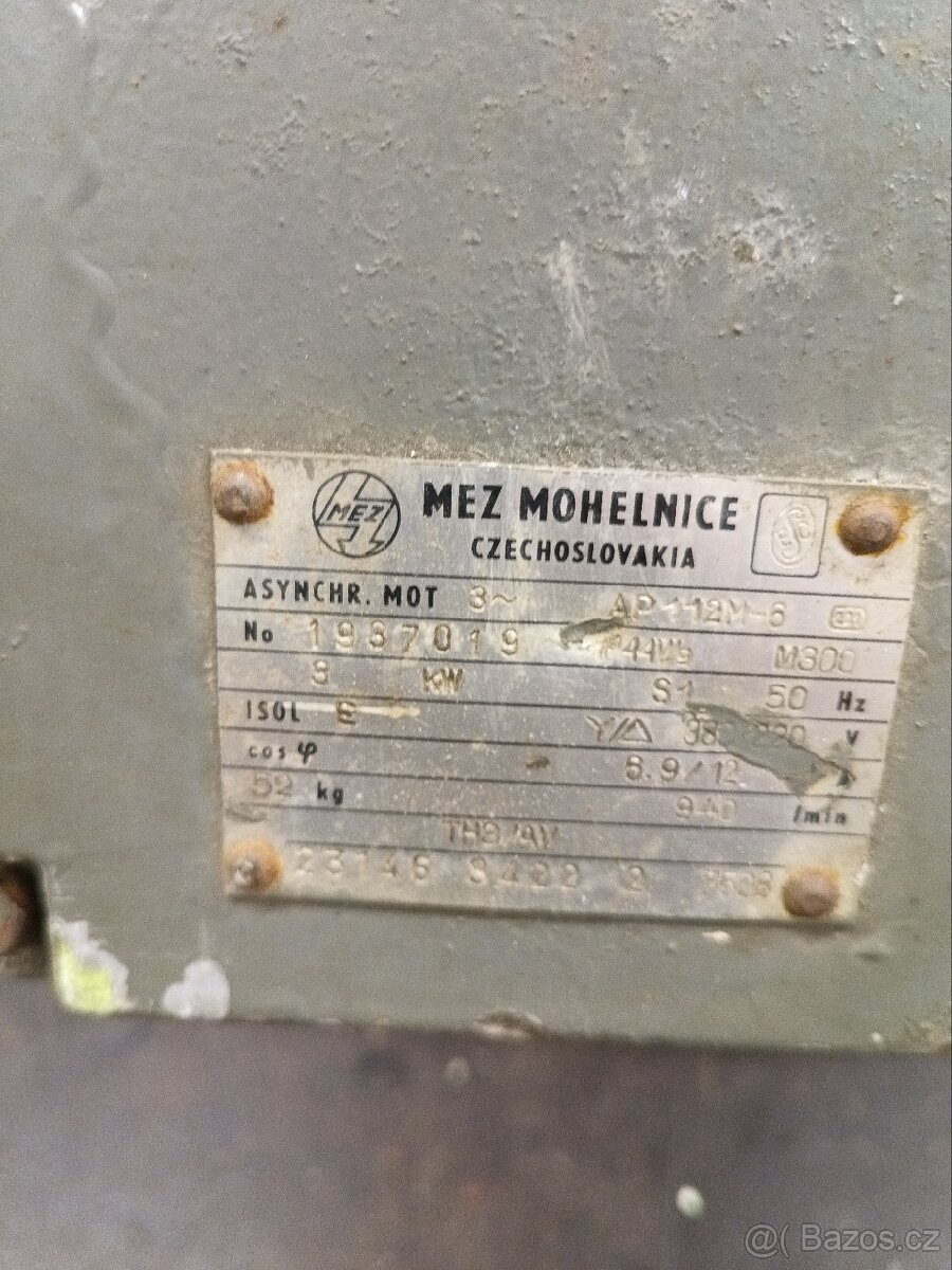 Asynchronní motor 380 V , 3 KW