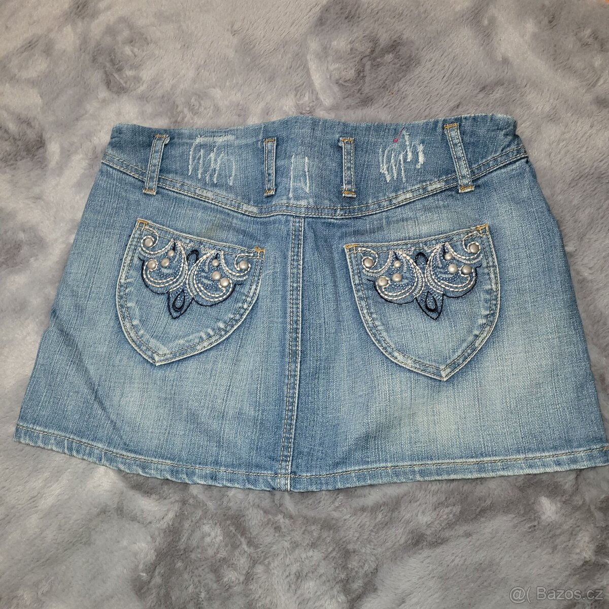 Dámská/dívčí džínová minisukně Amisu