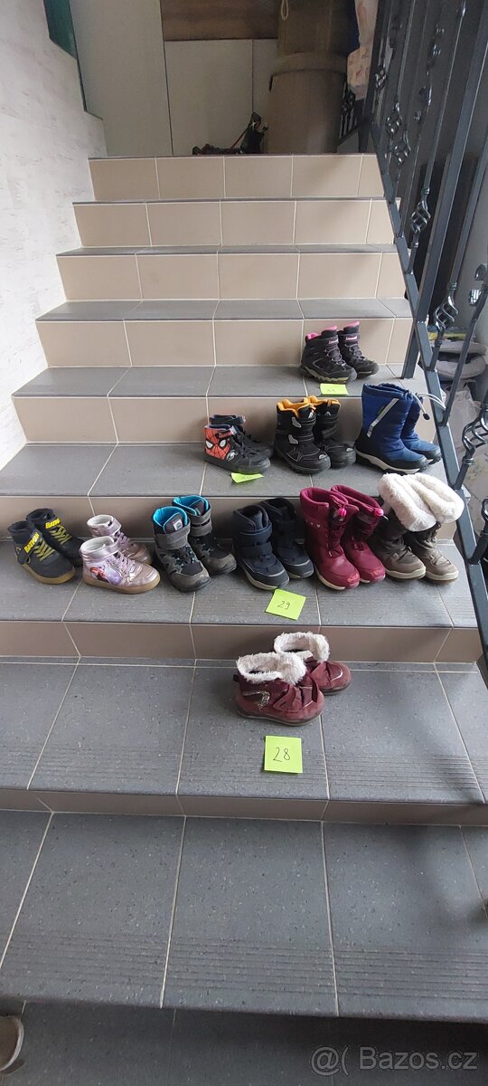 Detske boty zimni 28-31 cena za par