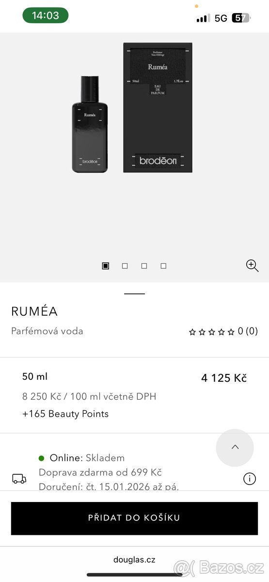 Luxusní pánký parfém Brodéon Ruméa