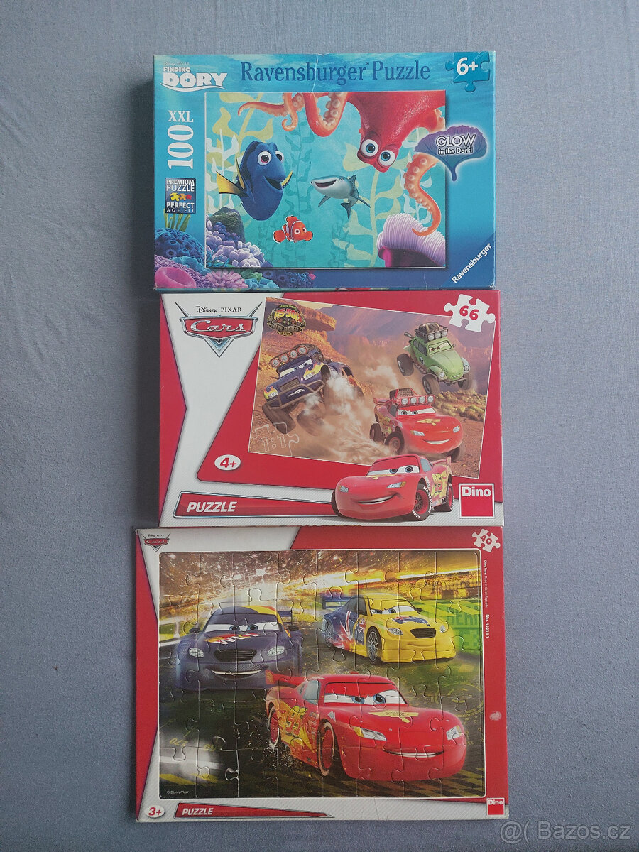 Puzzle Hledá se Dory, Cars