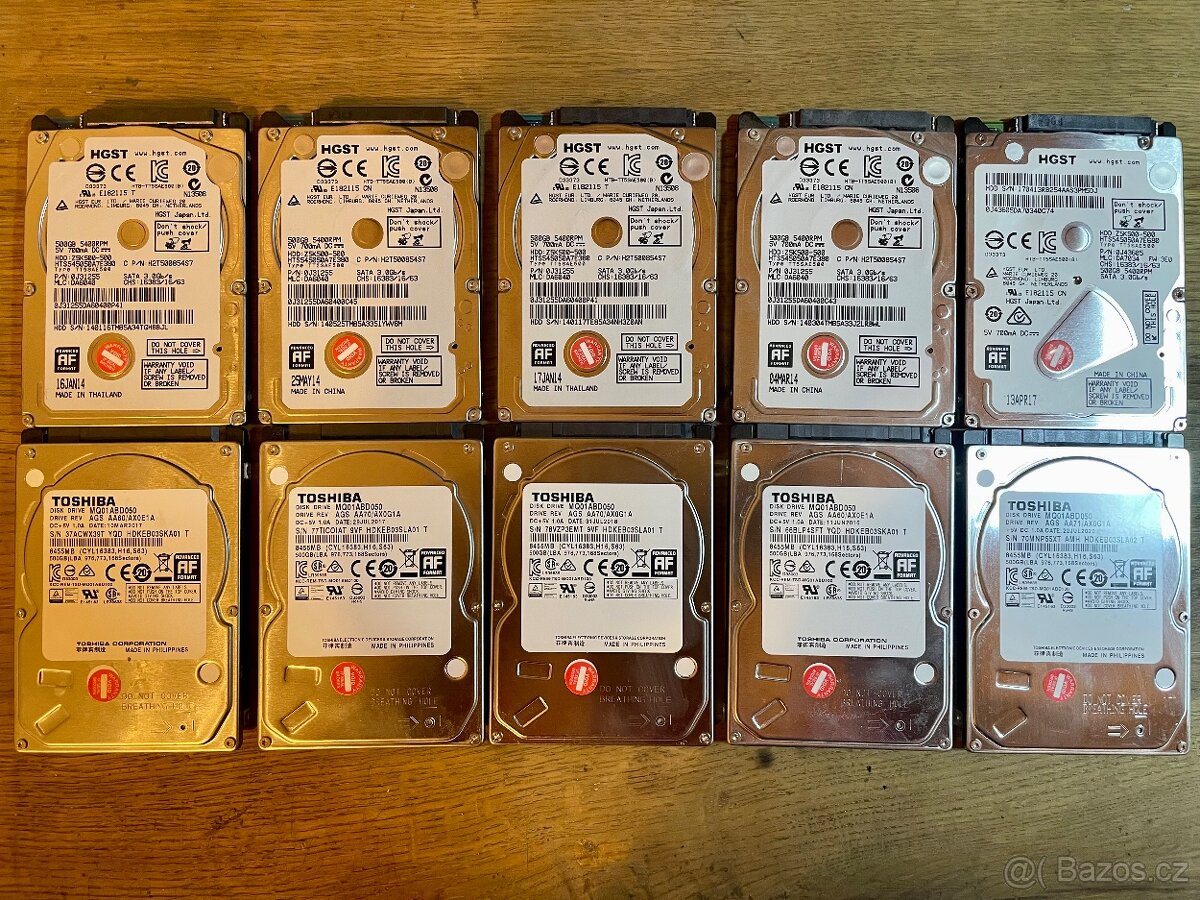 2,5 HDD 500GB (ideální pro Notebook, PS3/PS4, XBOX ONE)