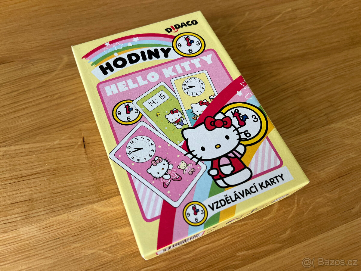 Vzdělávací karty HODINY s Hello Kitty