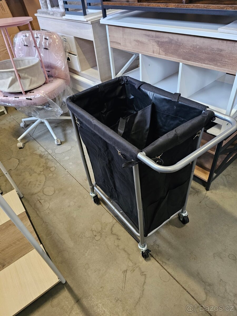 Nový mobilní koš na prádlo 2x70 litrů