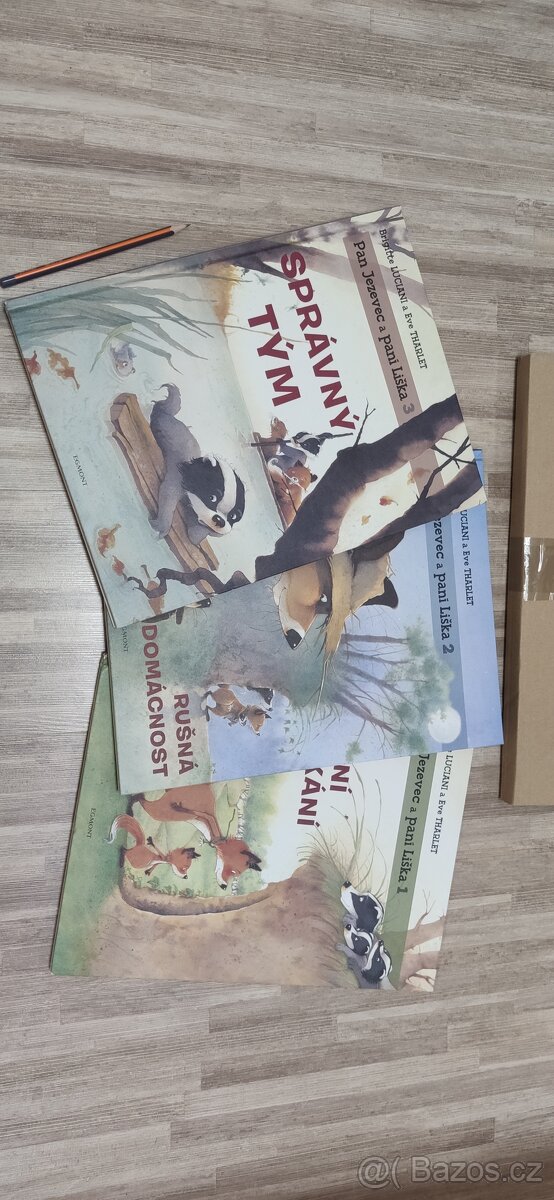 Sada 3 knih Pan Jezevec a pani Liska
