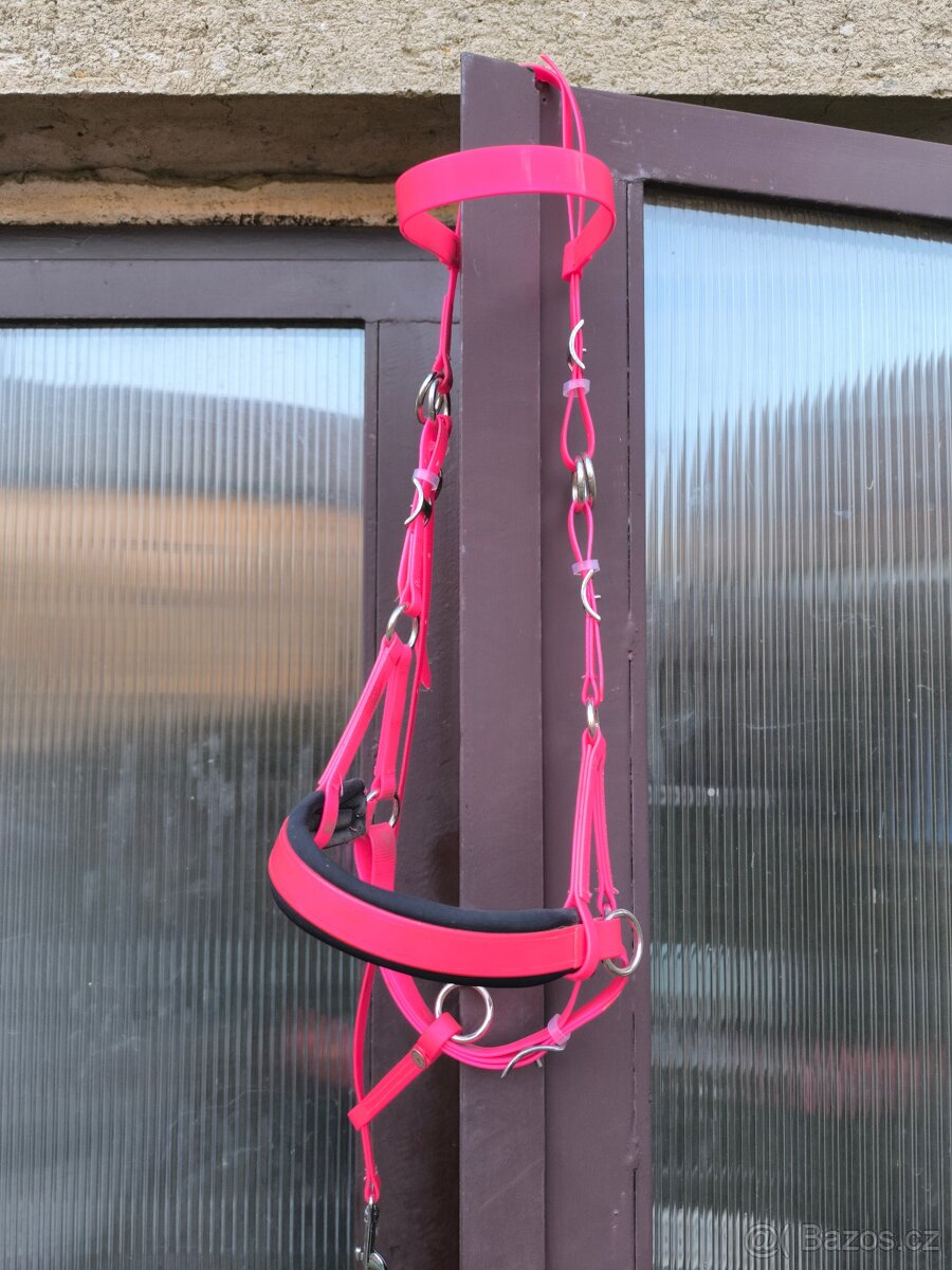 Růžová Multiuzdečka 4HORSE