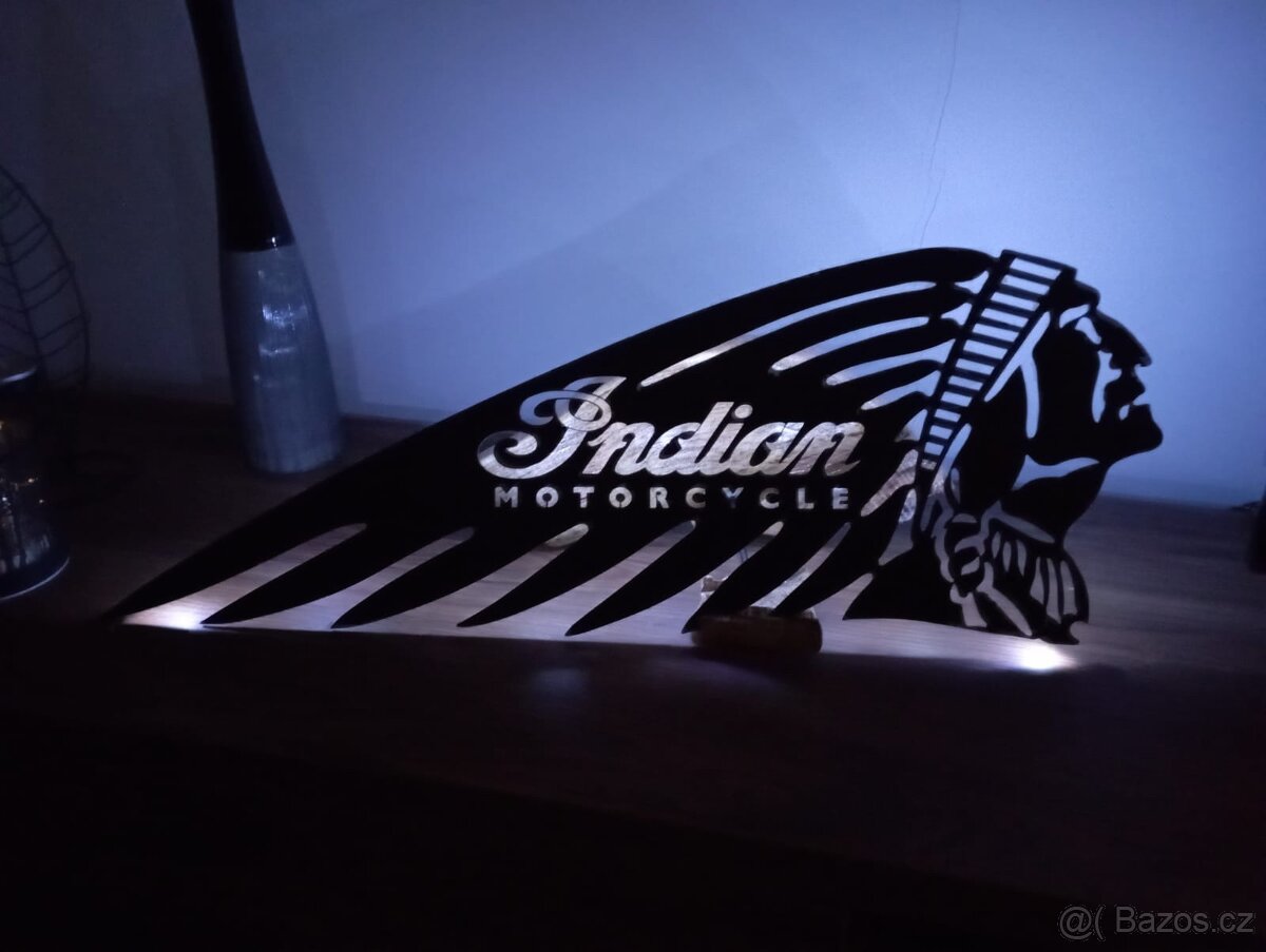 Indian logo cnc vypalek