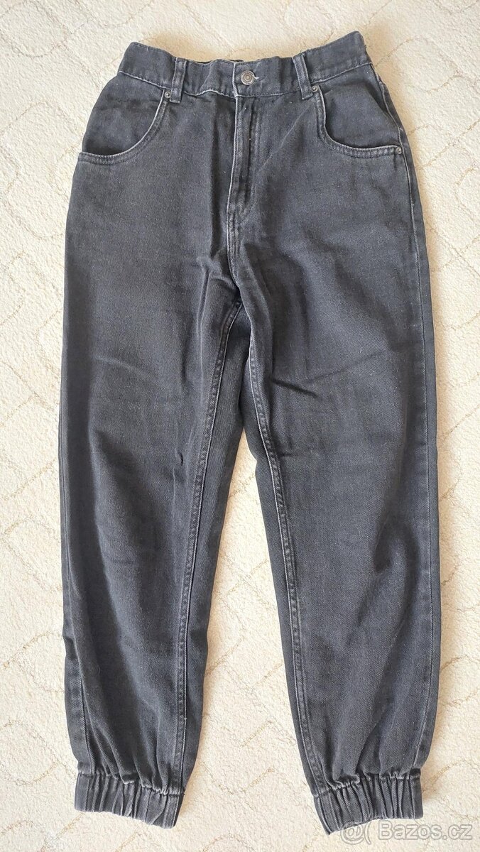 Černé rifle joggers, Sinsay, vel. S/36 - SLEVA