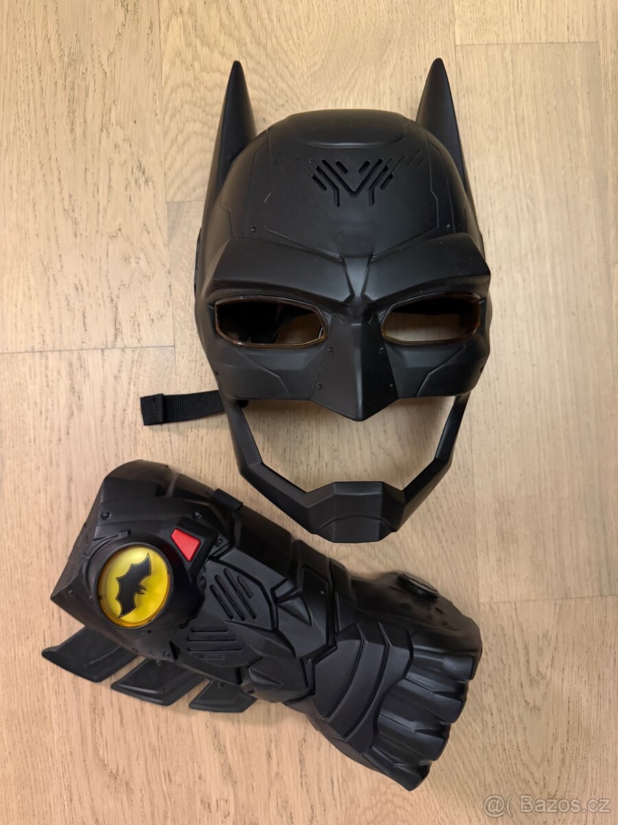 Batman kostým maska hracka rukavice interaktivní