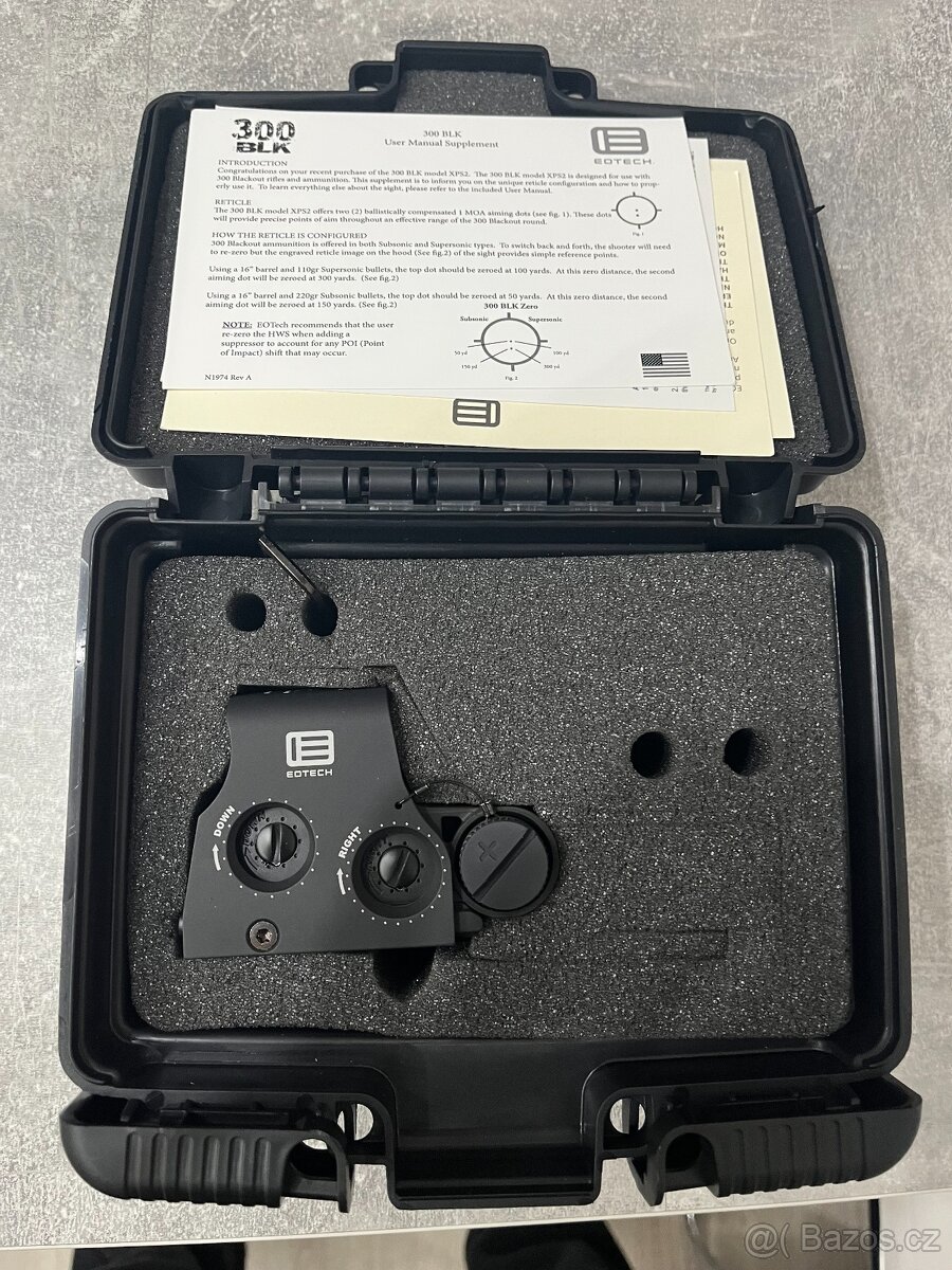 Kolimátor EOTech XPS2-300 pre kaliber 300 AAC Blackout