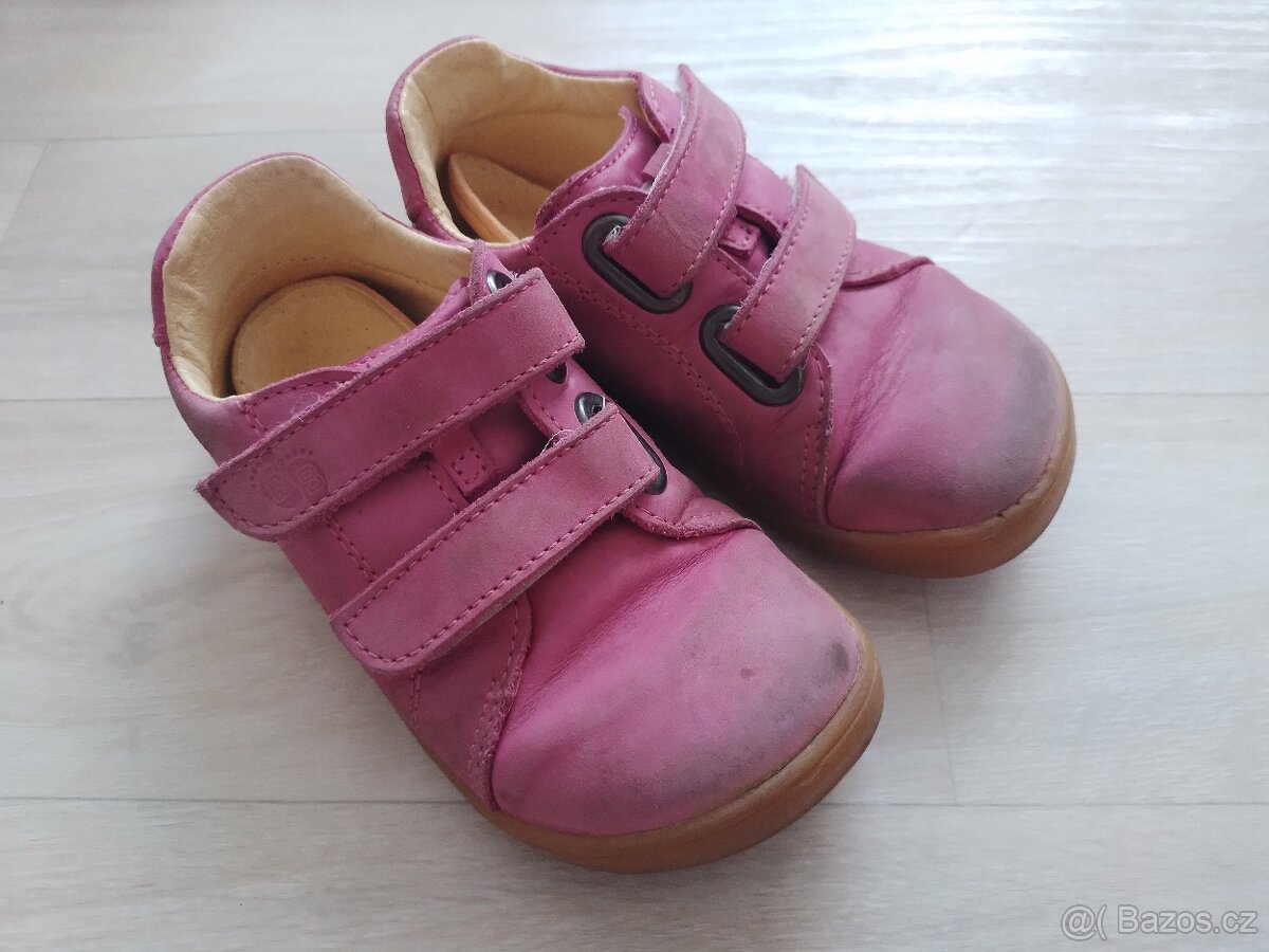 Dívčí kožené barefoot celoročky Baby Bare Febo Spring vel.25