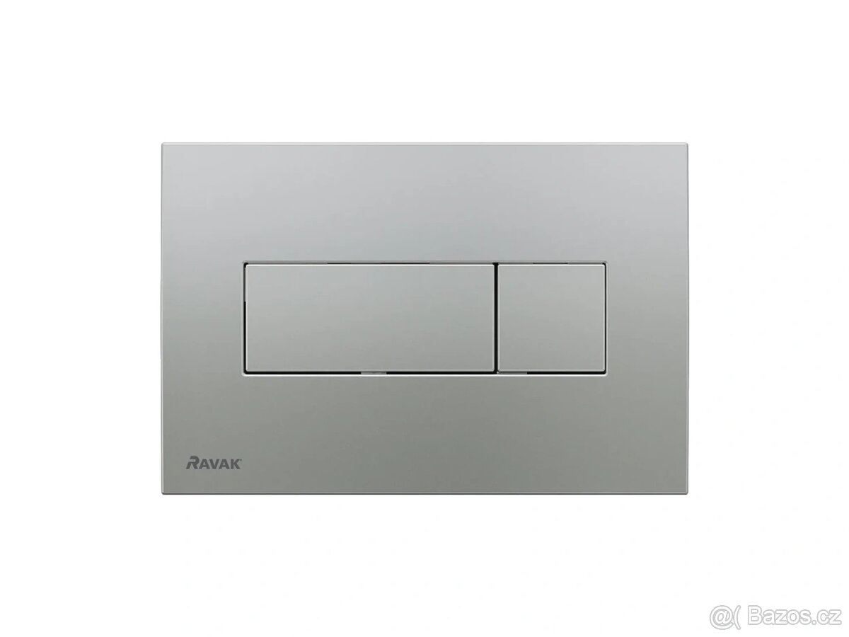 Ravak UNI - Ovládací tlačítko pro WC, satin X01456