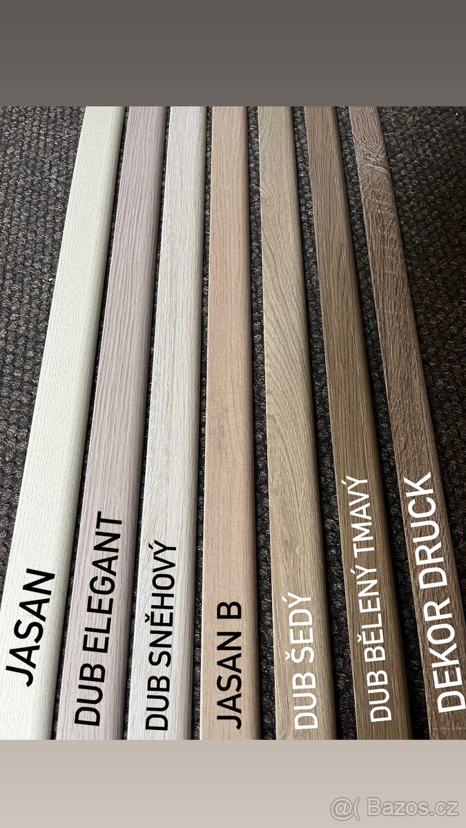 VÝPRODEJ podlahových lišt KP40, 240cm